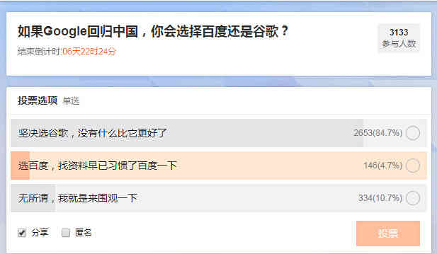 據(jù)說谷歌要重返中國，百度李董說會再贏一次